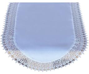 Stalo takelis ovalas G28-01, balta, 80 x 140 cm