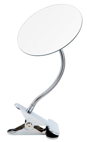 Kosmetinis veidrodis Kasper, kabinamas, 15 cm, sidabro