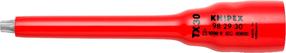 Žvaigždinė varžtų veržlių galvutė Knipex 98 29 30, TX30, 123 mm, 3/8", Ø23 mm