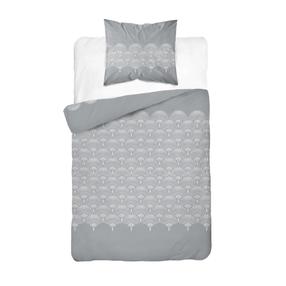 Patalynės užvalkalų komplektas PCB-233, baltas/pilkas, 140 x 200 cm