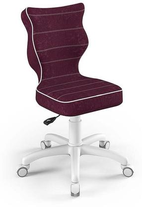 Vaikiška darbo kėdė Petit VS07, 33.5 x 30 x 77.5 cm, balta/violetinė