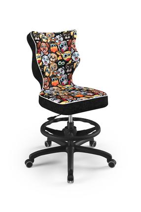 Vaikiška darbo kėdė Petit Storia 28, 64 x 64 x 102.5 cm, ruda/juoda/oranžinė