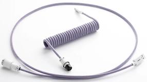 Klaviatūros laidas Cablemod Pro Coiled Keyboard Cable USB-C / USB Typ-A 150cm, violetinė
