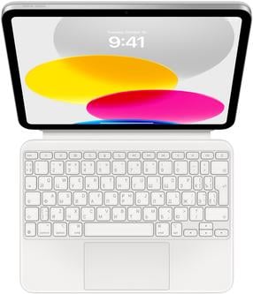 Klaviatūra Apple Magic Keyboard Magic Keyboard Folio for iPad (10th generation), EN/RU, balta