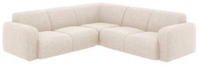 Kampinė sofa Micadoni Molino Chenille, šviesiai smėlinė, 252 x 252 cm x 75 cm