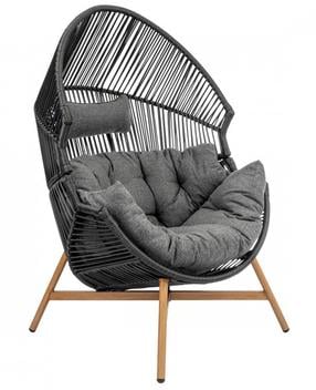 Lauko kėdė Mirpol Holland, pilka, 98 cm x 110 cm x 142 cm