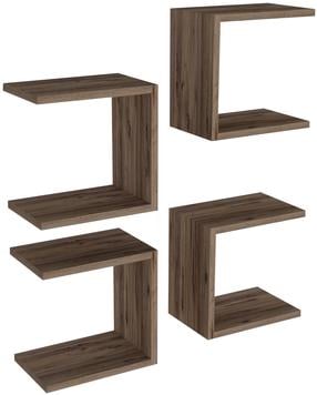 Sieninė lentyna Kalune Design Base Atlantik, ąžuolo, 30 cm x 19.6 cm x 30 cm