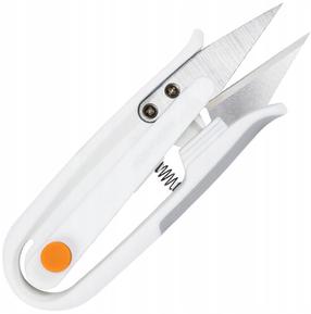 Žirklės Fiskars Ultrasharp Thread Snip, siuvimo žirklės, balta/nerūdijančiojo plieno/oranžinė