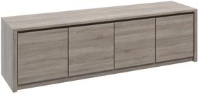 Televizoriaus spintelė Gala Meble Montana K4D, pilkas, 43 cm x 170 cm x 48 cm