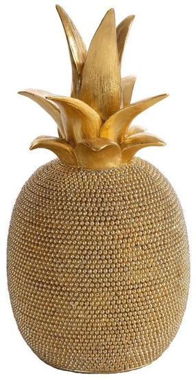 Dekoratyvinė figūrėlė Eldo Pineapple, aukso, 11 cm x 11 cm x 22 cm