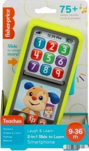 Interaktyvus žaislas Mattel Fisher Price 2in1 Slide To Learn, EN, žalia