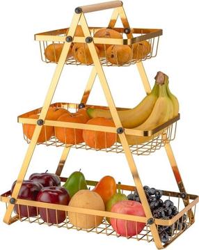 Vaza vaisiams Elitehoff Loft E-8181, 40 cm x 49 cm, 20 cm, Ruda