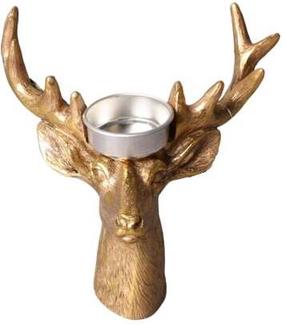 Žvakidė Mondex Santa Lila Deer Head HTOP2892, polirezinas, 14 cm, aukso