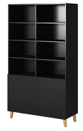 Spinta Cama Meble Pafos, juoda, 100.5 cm x 40 cm x 176.5 cm