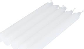 Žvakių rinkinys, cilindrinė Homea Essential, 5 vnt., Balta
