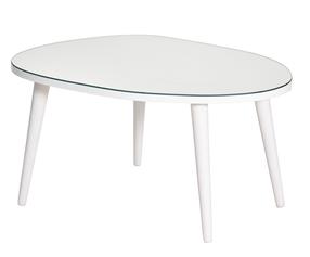 Kavos staliukas Kalune Design Gusto, baltas, 55 cm x 75 cm x 38 cm