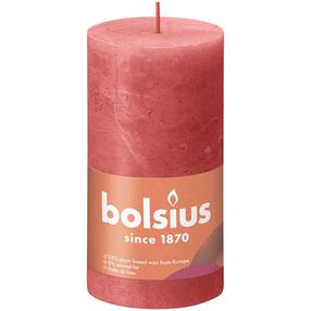 Žvakė, cilindrinė Bolsius Rustic Shine Blossom Pink, 60 h, Rožinė