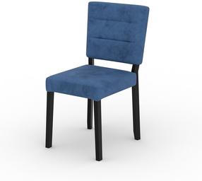 Valgomojo kėdė ADRK Rodos 80, juoda/mėlyna, 39 cm x 42.5 cm x 80 cm