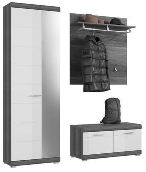 Prieškambario baldų komplektas MC Akcent Scout, vidaus, baltas/pilkas