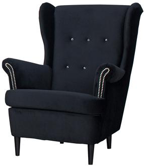 Krėslas Bodzio Diamentino TDI1-P12, juodas, 95 cm x 85 cm x 101 cm