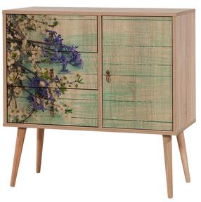 Komoda Kalune Design Verybox 727, ąžuolo/įvairių spalvų, 40 cm x 90 cm x 90 cm