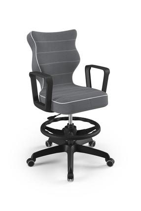 Vaikiška darbo kėdė Norm Jasmine 33, 63 x 63 x 102.5 cm, juoda/tamsiai pilka