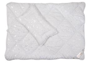 Antklodės ir pagalvės komplektas vaikams Senna Moon & Stars, 100 x 135 cm, balta, 2 vnt.