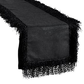 Stalo takelis stačiakampė Tina, juoda, 40 x 140 cm