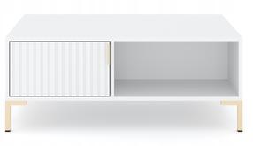 Kavos staliukas Flinn FL05, baltas, 66 cm x 100 cm x 39.6 cm