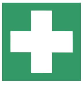 Lipdukas pirmoji pagalba 135x135mm