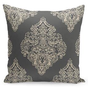 Dekoratyvinės pagalvėlės užvalkalas J-184, grafito, 40 cm x 40 cm
