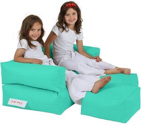 Sėdmaišis Hanah Home Kids Double Seat Pouffe 248FRN1230, turkio