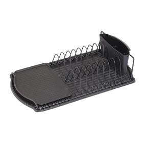 Indų džiovykla Kuchinox Torino, 47.5 cm x 26.5 cm x 11 cm, plienas/polipropilenas (pp), juoda