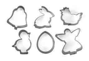 Formelė sausainiams Guardini Easter, sidabro, 5 cm x 6 cm