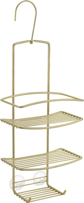 Dušo lentynėlė Metaltex Onda, 19 cm x 48 cm x 11 cm, žalvario
