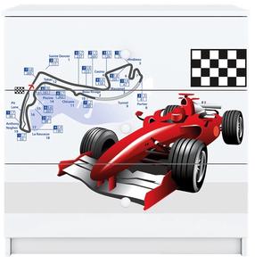 Komoda Kocot Kids Babydreams Formula, balta, 41 cm x 80 cm x 80.5 cm