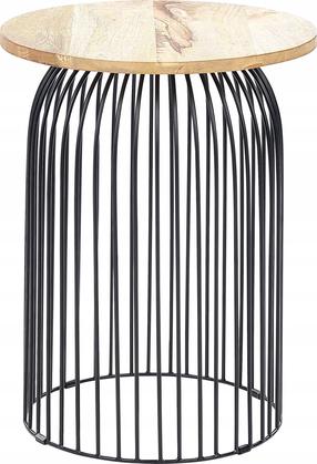 Kavos staliukas Beliani Wills, rudas/juodas, 36 cm x 36 cm x 47 cm