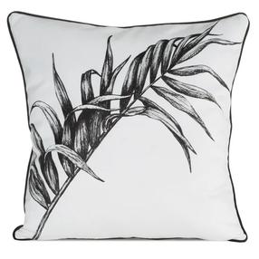 Dekoratyvinės pagalvėlės užvalkalas Paloma, balta/juoda, 60 cm x 60 cm