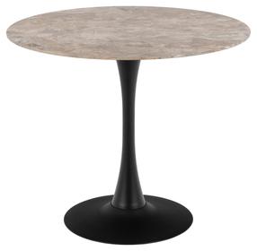 Baro stalas Malta, rudas/juodas, 90 cm x 90 cm x 75 cm