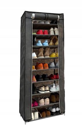 Batų spintelė, pilka, 29 cm x 57.5 cm x 159 cm