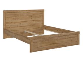 Lova viengulė Holten, 140 x 200 cm, ruda, be čiužinio