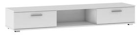TV staliukas ADRK Aridea, balta matinė, 40 cm x 176 cm x 28 cm