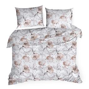 Patalynės užvalkalų komplektas PTF-129, balta/persikinė/pilka, 200 x 220 cm