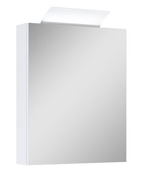 Pakabinama vonios spintelė su veidrodžiu Masterjero Angela, balta, 12.9 cm x 50 cm x 61.8 cm