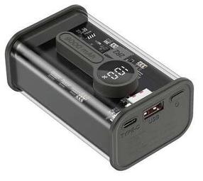 Nešiojamas įkroviklis (Power bank) Gembird QC3.0, 9000 mAh, 18 - 20 W, skaidri/juoda