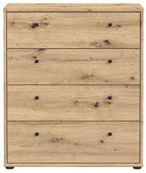 Komoda Forte Tempra 2 T2KK212-D78, ąžuolo, 74 cm x 35 cm x 86 cm