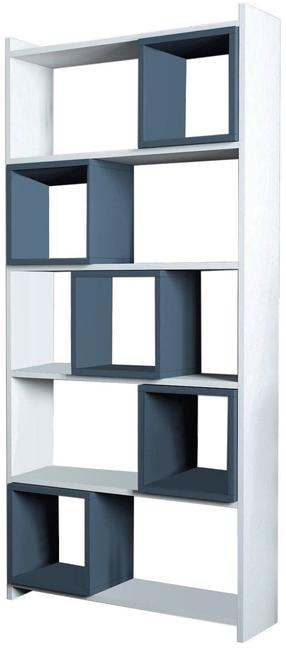 Pastatoma lentyna Kalune Design Box 845HCT3629, mėlyna/balta, 80 cm x 22 cm x 170 cm