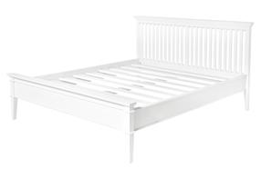 Lova dvigulė Miloo New York Hamptons Long Island, 160 x 200 cm, balta, be čiužinio, su grotelėmis