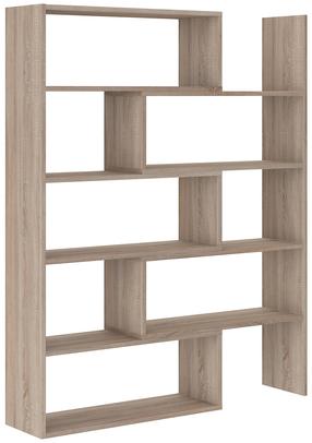 Knygų lentyna ADRK Kardal, sonoma ąžuolo, 125 cm x 23.9 cm x 137.7 cm