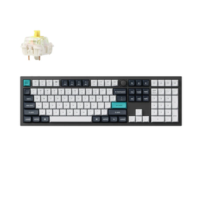 Klaviatūra Keychron Q6 Max Q6M-M4 Gateron Jupiter Banana, Anglų (US), juoda, belaidė
